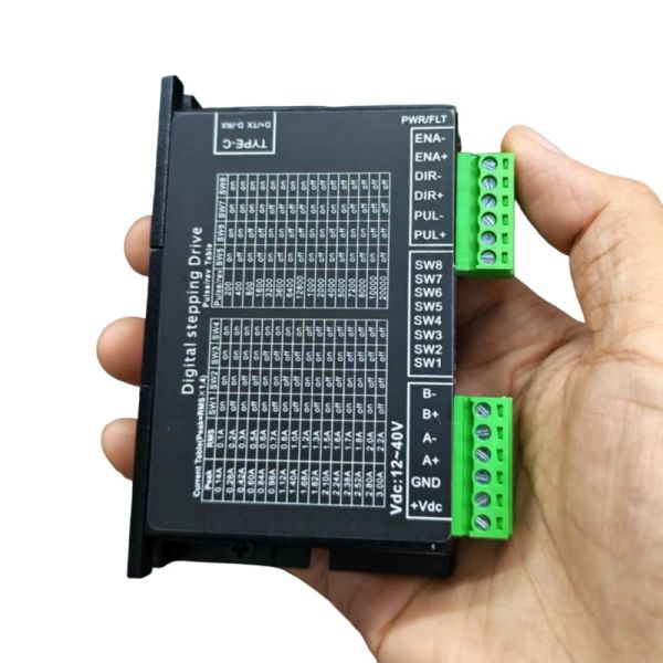 P430 Open Loop 2 Phase Pulse Stepper Motor Driver with DC12-40V and 0.14-3A Current for Nema17 Motors