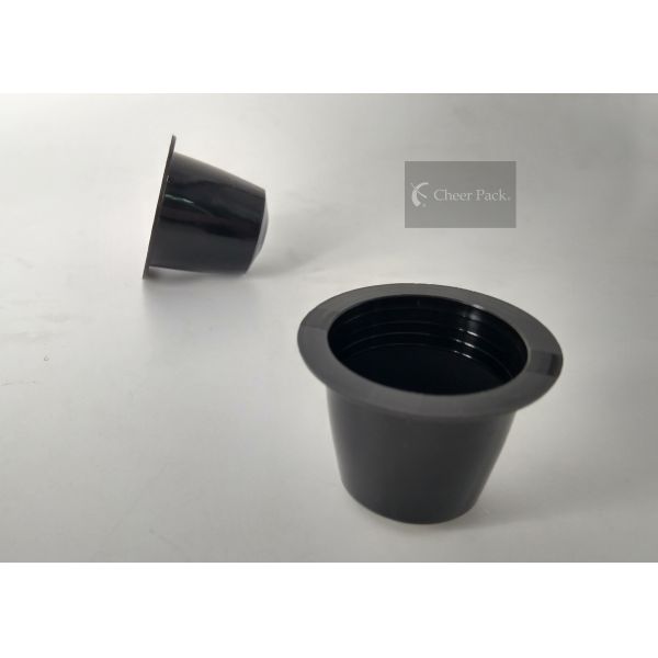 Black Color Enteric Coated Coffee Machine Refillable Capsules Empty Capacity 8 Gram