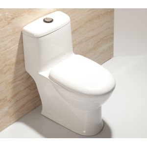 Wholesale White Ceramic One Piece Toilet with Dual Flush 3L/6L from china suppliers
