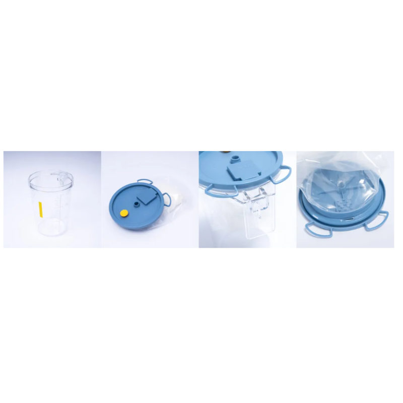 Europe Quality Disposable Suction Liner Bag with Bacteria Filter and Non-Return Valve for Medical Use