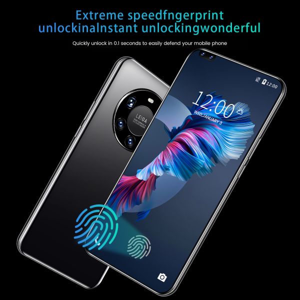 Mate 40 Pro+ Android 10.0 Original Android SmartPhones 7.3 Inch 512G