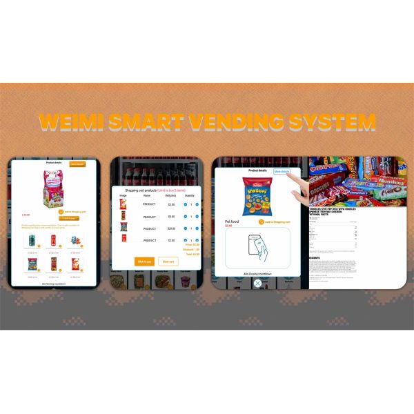 Snack and Drink Vending Machine with Card Reader Compact Design Space Saving Solution for Small Shops