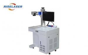 China Industrial Fiber Laser Marking Machine 80kHz High Marking Speed With Rotary on sale