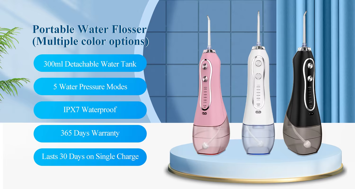 Fast Delivery Hot Selling Oral Irrigator Cheap Wholesale Portable IPX7 Waterproof Electric Dental Floss Water Flosser H2ofloss