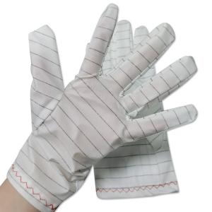 Wholesale Anti Slip Lint Free PU Fabric Esd Safe Gloves for Cleanroom Industrial from china suppliers