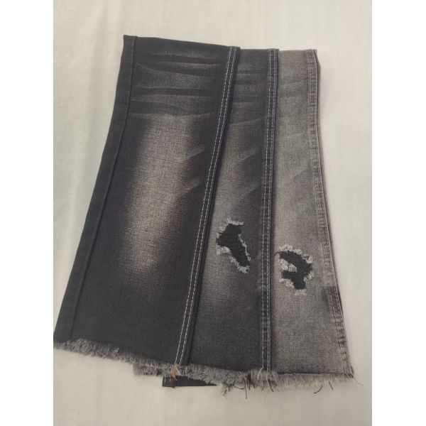 75.2%Cotton No elastic Cotton Polyester Rayon BLACK/BLACK 178-180cm Denim fabric 10*7 JSD3135A