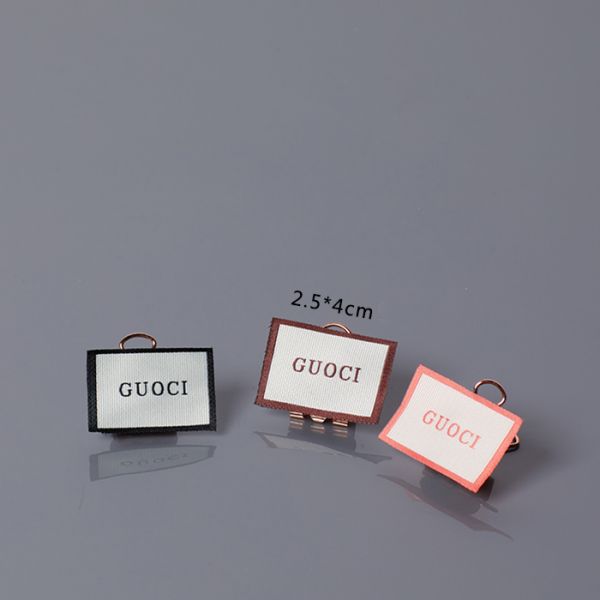 Clothing Garment Seal String Hang Tag Custom Design label clothing personalized Customized Technics Logo Style clothing label