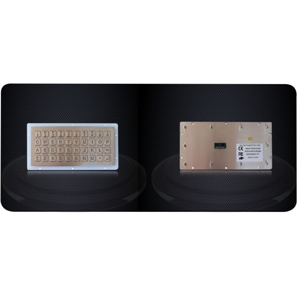 Alphanumeric 40 Buttons Stainless Steel Keypad Dot Matrix Backlit Panel Mount Atm Pin Keypad