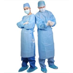 Impervious Disposable Patient Exam Gowns Lightweight Reinforced Fabrication