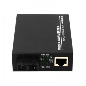 China 10/100Mbps 1xRJ45+1xSFP port Fiber media converter for CCTV Security system on sale