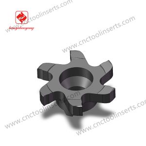 Yellow PVD Coated CNC Milling Insert Model HYMG3208-3.0 HYB208A, Grooving