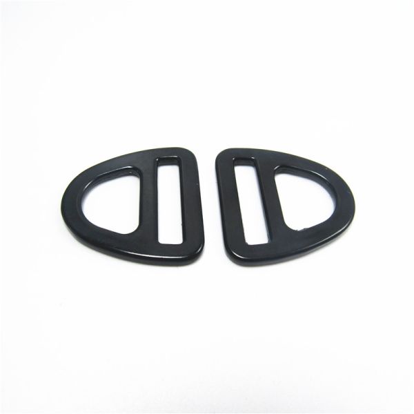 Metal Slide Safety Harness Release Matt Black D ring Buckle Metal Loop For Bag 20mm 25mm