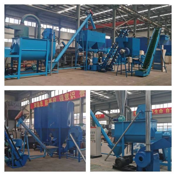 Flat Die 1-2t/H Poultry Animal Feed Pellet Production Line Pelletizer
