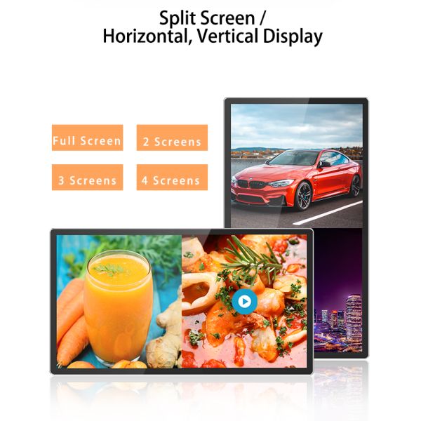 RK3399 Digital Signage Media Player Box 4K HD Android Network Advertising Player Smart Split Screen Remote Control Kiosk