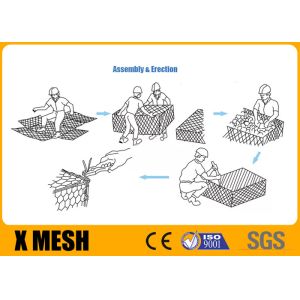 China Heavy Welded Galvanized Gabion Box And Gabion Mattress 2x1x1m Astm A975 on sale