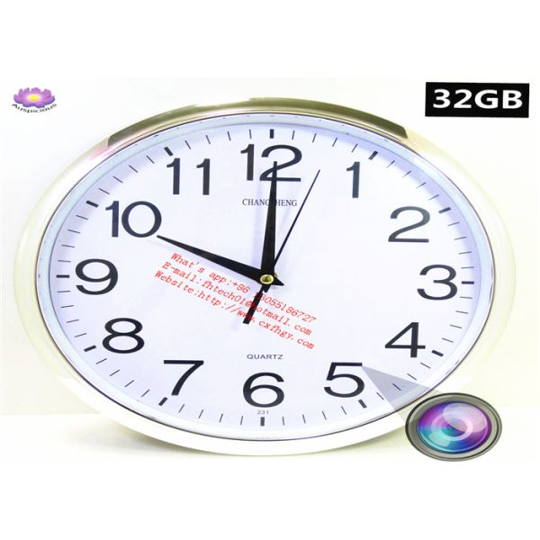 Wifi Spy Camera Wall Clock Wireless Full Hd 1080P Hidden Video Recorder Spy Video Made in China