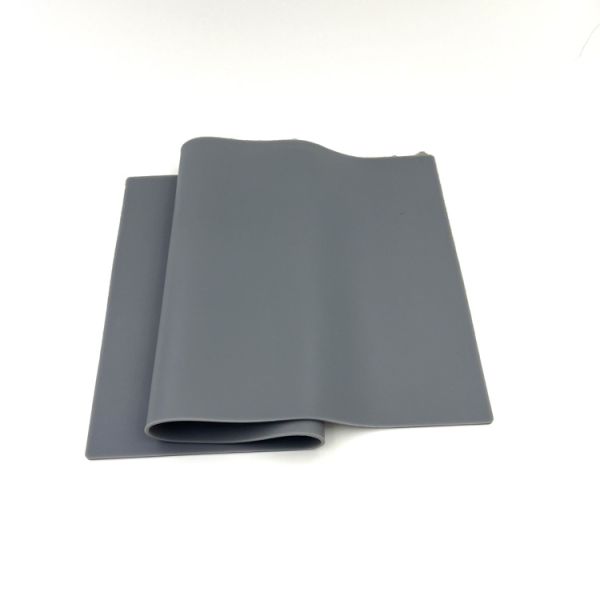 Grey Stretchable Silicone Rubber Sheet Thickness 2mm High Temperature