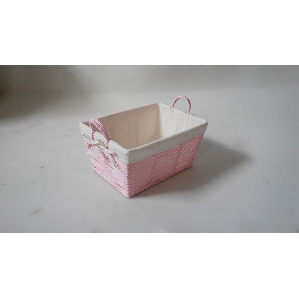 Paper storage baskets with handle