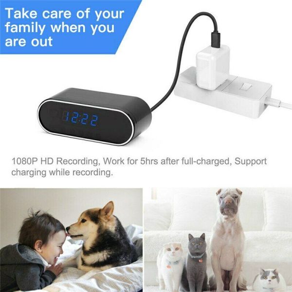 The Best Quality Wireless WIFI Camera Clock 1080P Z10 Mini Camera Time Alarm Watch P2P IP/AP Made In China