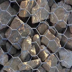 China 80x100mm Hot Dipped Galvanized Wire Mesh Baskets Retaining Walls Gabion Baskets 2x1x1 on sale