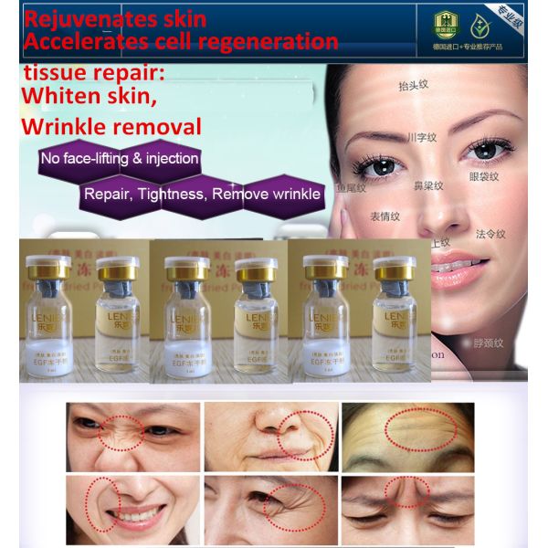 EGF Freeze-dried Powder Wrinkle Remover Anti Aging Face Care Cream herbal Facial Lift Firming Tighten Skin Whitening