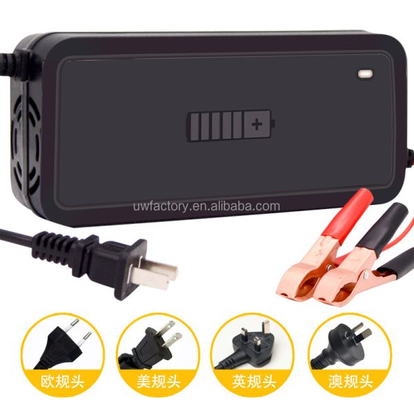 15W/10W/7.5W/5W Automatic Identification Lead Acid Battery Charger with Temperature Control Compensation and LCD Display