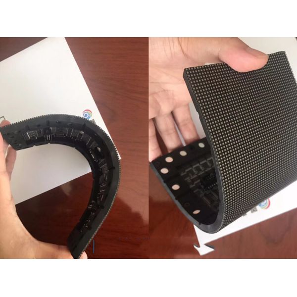 Full Color Rubber Module Soft Led Screen , Flexible Led Panel Video Screen IP 40