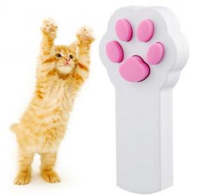 China Paw Shaped 3 In 1 Interactive Red Laser Cat Toy With Lanyard on sale