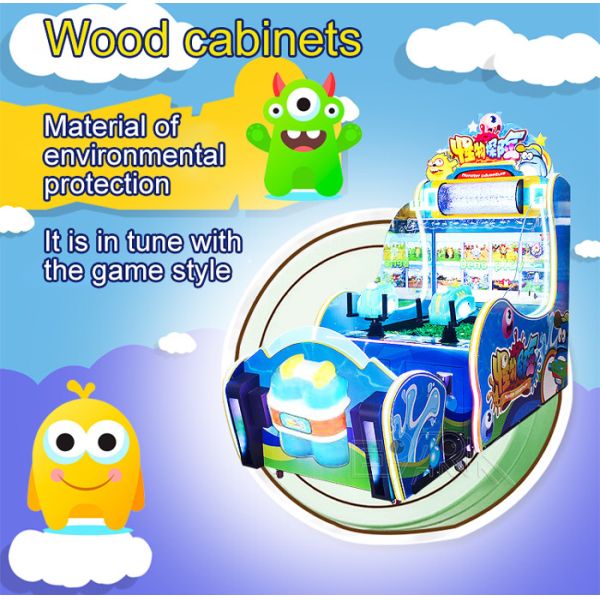 Monster Adventure Water Arcade Game Ticket Machine