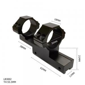 Wholesale LB3002 Scope Rings And Mounts 11mm Dovetail Base 30mm Ring Mount from china suppliers
