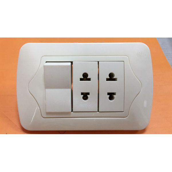Modern Outlets And Switches , Hotel / Office Single Electrical Outlet Elegant