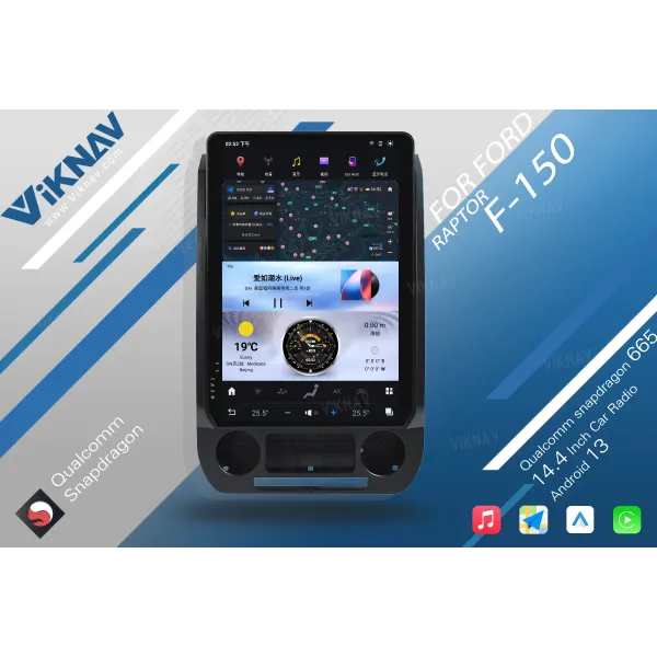 VIKNAV 14.4 " Android Car Radio For Ford F250 F350 F450 2015-2020 Carplay Android Auto
