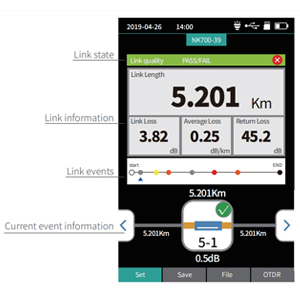 1310/1550nm SM Test Range 5m-60Km Mini OTDR 9 in 1 Tester with APC UPC SC/FC/ST/LC Adapter