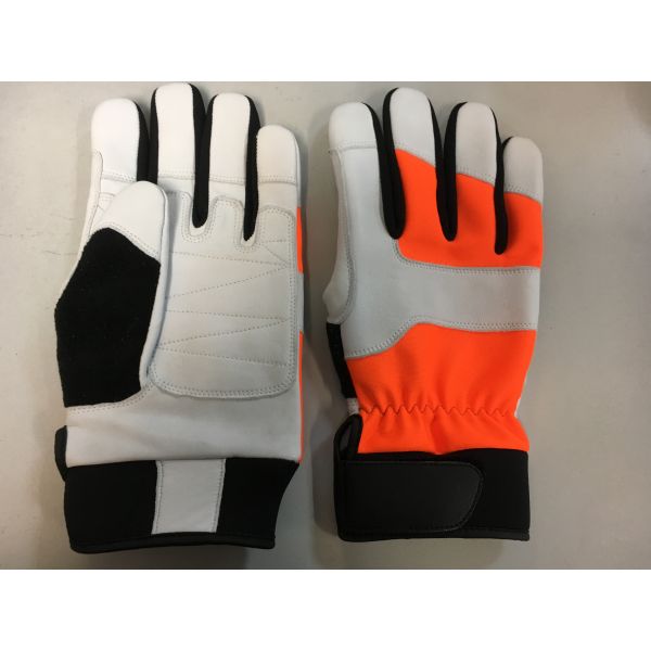 CLASS 2 EN388 4142X Chainsaw Safety Gloves For Logging