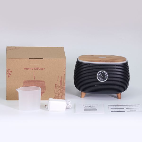 Intelligent Smart Multifunctional Essential Oil Aroma Diffuser with Time Clock Display and Music Play for Home Office Spa Yoga