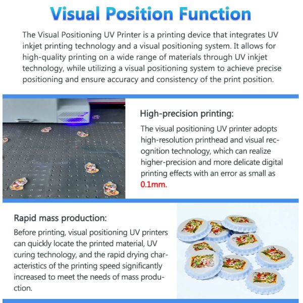 High-Accuracy 6090 UV Flatbed Printer LED CCD Visual Positioning Automatic UV Ink Machine for Glass Board Printing 1-Year