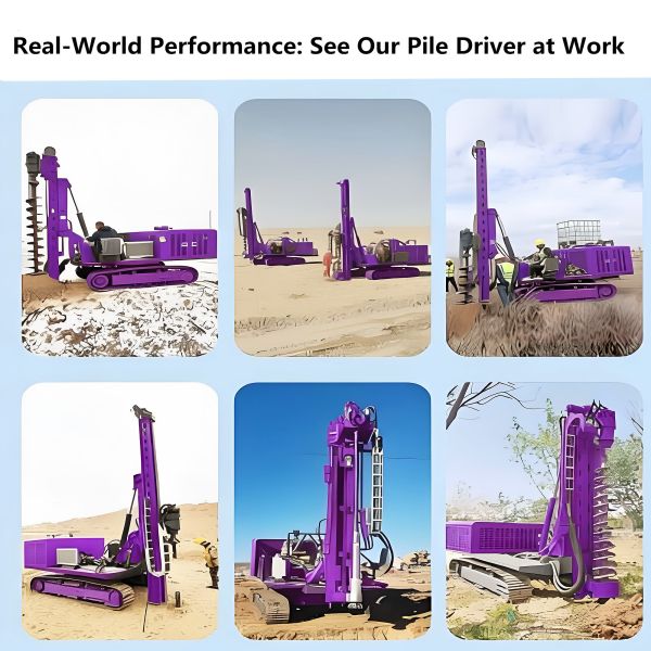 Diesel Pile Driver Urban Development Engineering Drilling Rig Ground Screw Pile Drilling Machine