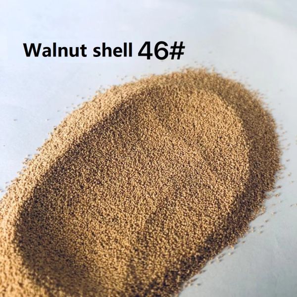 Crushed Walnut Shell Grit Blast Media 12# 1.7 - 2.0 mm for Sandblasting