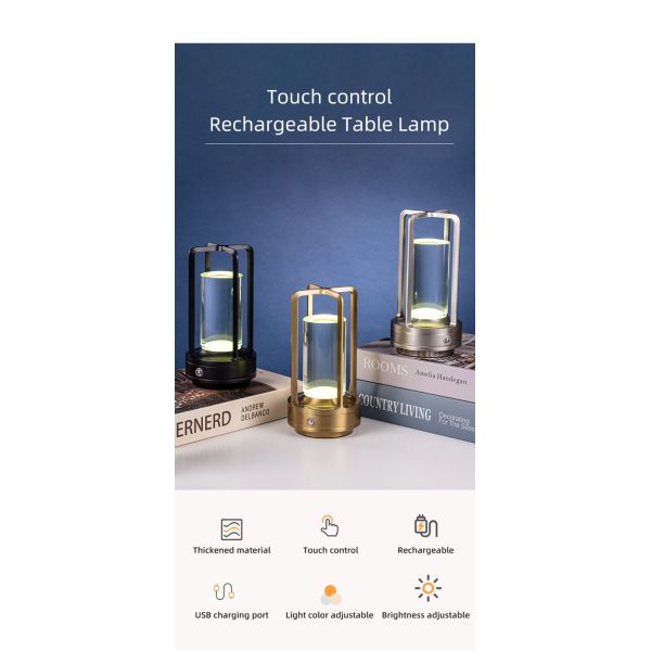 Cross Shaped Touch Led Light Tri Color Dimming With C Type Usb Interface