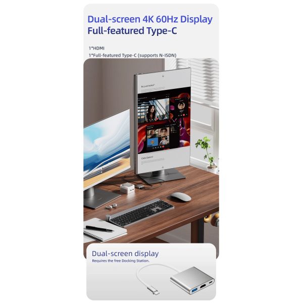 Intel N100 Mini Cube Computer LPDDR5 Dual Gigabit Ethernet RJ45 Mini PC For Home