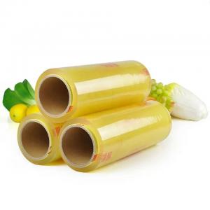 China Food Grade Transparent PVC Cling Film Food Wrap Presevative Film For Machine on sale