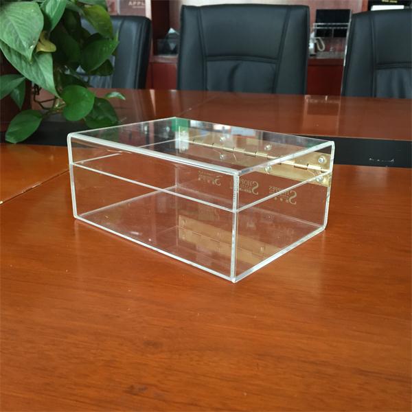 custom high clear acrylic cube storage boxes