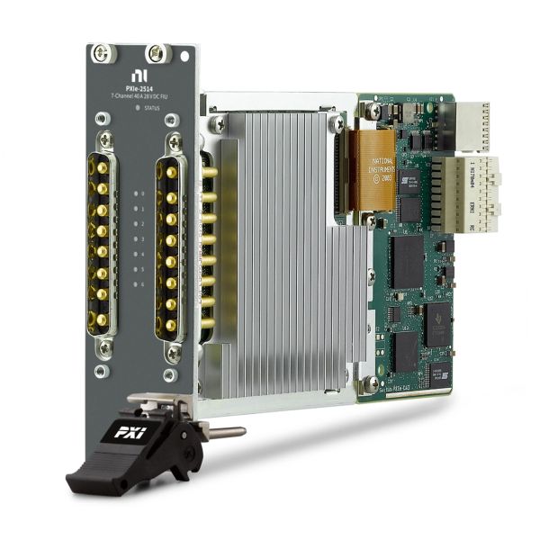National Instruments PXIe-2514 PXI Signal Insertion Switch Module with 7 Channels and 40 Ampere Current