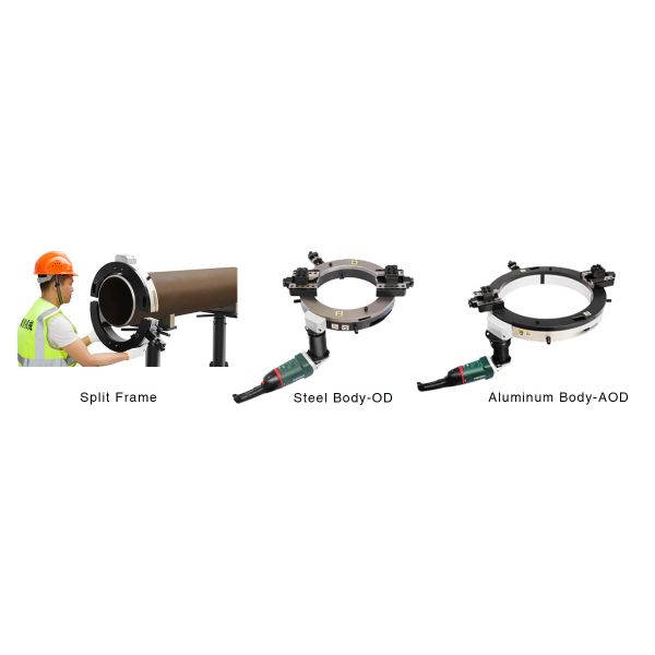 30–36 Inch Split Frame Pipe Cutting Machine with Cold Cutting Technology and Rugged Split Frame Design