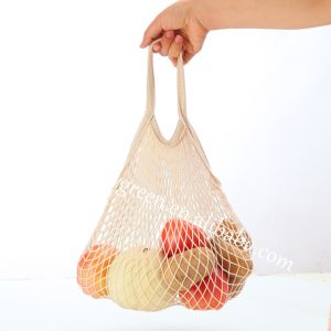 Wholesale Washable 100pcs Cotton Mesh Tote Biodegradable Reusable Produce Bags from china suppliers