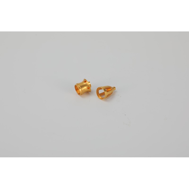 Customized Gold Hollow Lathe Parts Precision Processing Components CNC Turning and Milling Services Can Be Used of Manufacturing