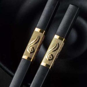 China Gold Plated Sushi Chop Sticks Tableware And Utensils Chopsticks Sushi on sale