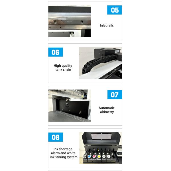 Newest Automatic UV Inkjet Flatbed Printer 4050 XP600 I3200 Printhead For Glass Mug Bottle Phone Case Printing