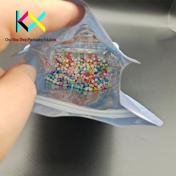 Customization Rotogravure Printing Pouch Flat Bottom Zipper Pouch Moisture Proof