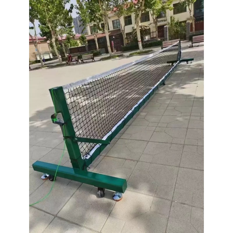 Outdoor Portable Durable Honeycomb Core Pickleball Equipment with Adjustable Wheel and Net Heights for Badminton and Pickleball